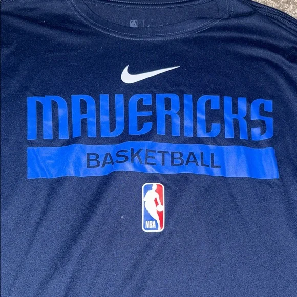 Nike Mavericks Navy Long Sleeve Shirt - Picture 5 of 6
